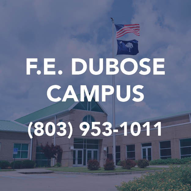 F.E. DuBose campus phone number. (803) 953-1011